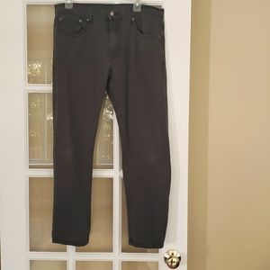 Levi's 502 Jeans-Reg Taper Stretch- Charcoal Gray Size: W33 L30